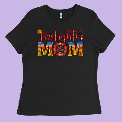 Firefighter Mom Ladies Tee Designed By Hra Design Shop
