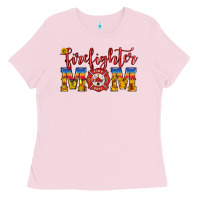 Bubblegum Pink firefighter mom Ladies Tee - HRA Design Shop