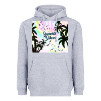 Heather Grey summer vibes with birds Heavyweight Hoodie - TumblerDesignByShophia