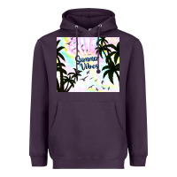 Plum summer vibes with birds Heavyweight Hoodie - TumblerDesignByShophia