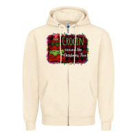Sandshell Crocin around the christmas tree Zipper Hoodie - Bettercallsaul