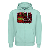 Seafoam Crocin around the christmas tree Zipper Hoodie - Bettercallsaul