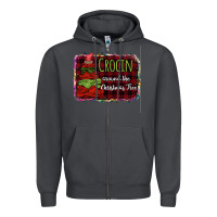 Smoke Crocin around the christmas tree Zipper Hoodie - Bettercallsaul