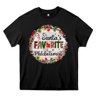 Black christmas santas favorite phlebotomist light Heavy Core Tee - AdoDesignShop