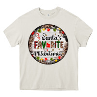 Cream christmas santas favorite phlebotomist light Heavy Core Tee - AdoDesignShop