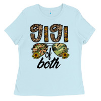 Baby Blue gigi of both Ladies Tee - CowhideDigitalArt