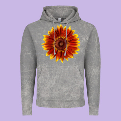 Little Becka Sunflower Vintage Hoodie Designed By Lillyallendesigns