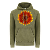 Vintage Olive little becka sunflower Vintage Hoodie - LillyAllenDesigns