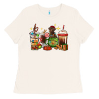 Bone Christmas coffee cups with Labrador Ladies Tee - RanaPortraitStore