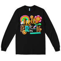 Black hello pre k Long Sleeve Tee - NancyCooperArtShop