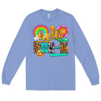 Colony Blue hello pre k Long Sleeve Tee - NancyCooperArtShop