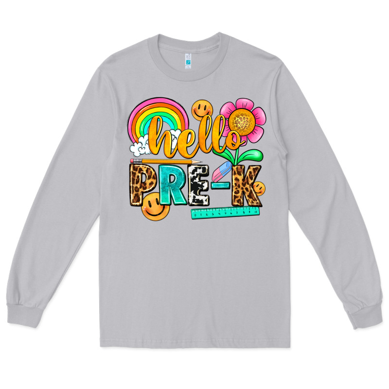 Hello Pre K Long Sleeve Tee by NancyCooperArtShop | Teevron