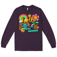 Plum hello pre k Long Sleeve Tee - NancyCooperArtShop