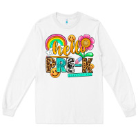 White hello pre k Long Sleeve Tee - NancyCooperArtShop