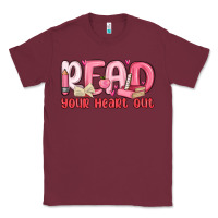 Burgundy read your heart out Classic Tee - MaliasSmallBusiness