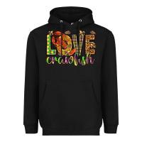 Black Mardi Gras love Crawfish Heavyweight Hoodie - HowdyJamesFarm