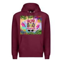 Burgundy mom bod summer Premium Hoodie - TumblerDesignByShophia