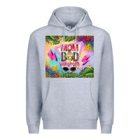 Heather Grey mom bod summer Premium Hoodie - TumblerDesignByShophia
