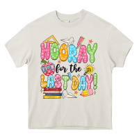 Cream hooray for the last day black Heavy Core Tee - JahusDesignShop