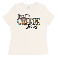 Bone give me coffee jesus Ladies Tee - CowhideDigitalArt