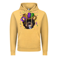 Mardi Gras Havanese Dog With Hat Vintage Hoodie | Teevron