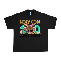 Black holy cow 100 days of school Urban Heavy Tee - MaliasSmallBusiness