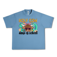 Pebble Blue holy cow 100 days of school Urban Heavy Tee - MaliasSmallBusiness