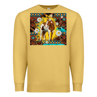Antique Gold aztec tribal horse Premium Sweatshirt - TumblerDesignByShophia