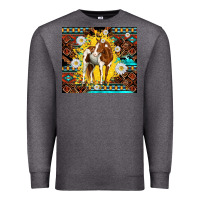 Charcoal Heather aztec tribal horse Premium Sweatshirt - TumblerDesignByShophia