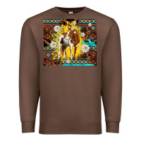Chestnut aztec tribal horse Premium Sweatshirt - TumblerDesignByShophia
