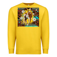 Lemon aztec tribal horse Premium Sweatshirt - TumblerDesignByShophia