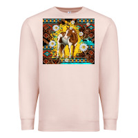 Pale Pink aztec tribal horse Premium Sweatshirt - TumblerDesignByShophia