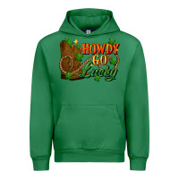 Emerald Howdy go lucky st. patricks day Urban Hoodie - FaDigitalArtStudio