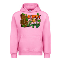 Fuchsia Pink Howdy go lucky st. patricks day Urban Hoodie - FaDigitalArtStudio