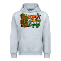 Heather Grey Howdy go lucky st. patricks day Urban Hoodie - FaDigitalArtStudio