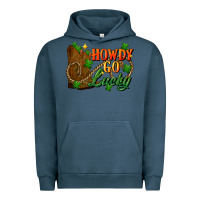 Pigment Midnight Navy Howdy go lucky st. patricks day Urban Hoodie - FaDigitalArtStudio