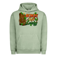 Pigment Oil Green Howdy go lucky st. patricks day Urban Hoodie - FaDigitalArtStudio