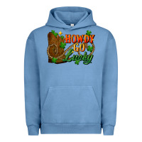 Pigment Pebble Blue Howdy go lucky st. patricks day Urban Hoodie - FaDigitalArtStudio