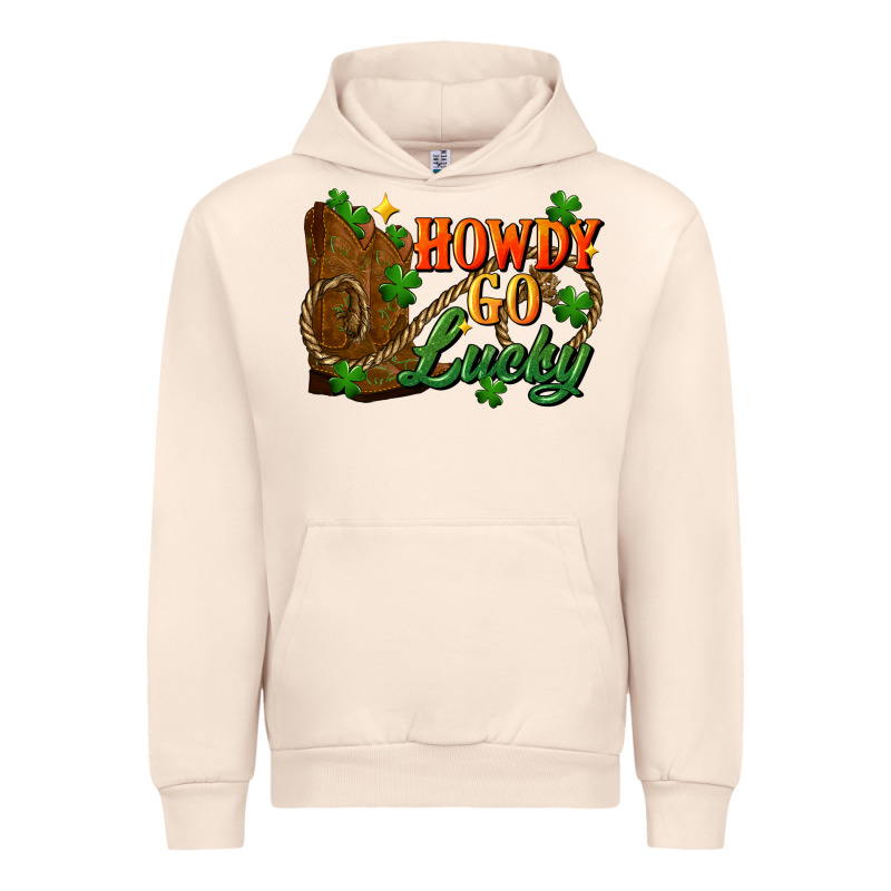 Howdy Go Lucky St. Patricks Day Urban Hoodie by FaDigitalArtStudio | Teevron