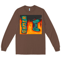 Chestnut gamer Long Sleeve Tee - MaliasSmallBusiness