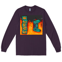 Plum gamer Long Sleeve Tee - MaliasSmallBusiness