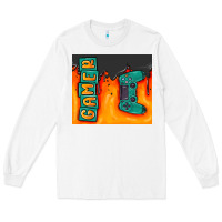 White gamer Long Sleeve Tee - MaliasSmallBusiness