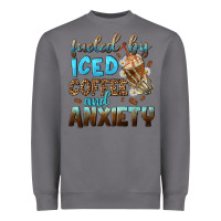 Storm fueled by iced coffee and anxiety Heavyweight Sweatshirt - NancyCooperArtShop