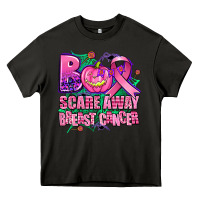 Asphalt halloween boo with cancer ribbon breast cancer sca Heavy Core Tee - AdoDesignShop