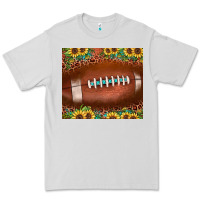 Dove Grey football leopard turquoise sunflower Premium Tee - JahusDesignShop