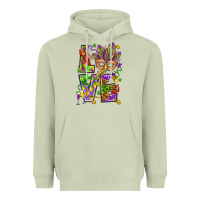 Matcha Mardi Gras love Heavyweight Hoodie - HowdyJamesFarm