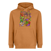 Meerkat Mardi Gras love Heavyweight Hoodie - HowdyJamesFarm