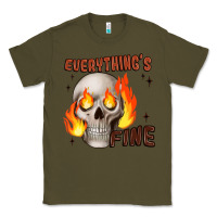 Army Green everythings fine Classic Tee - JahusDesignShop