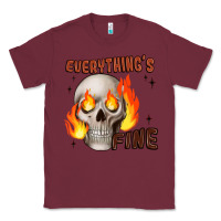 Burgundy everythings fine Classic Tee - JahusDesignShop