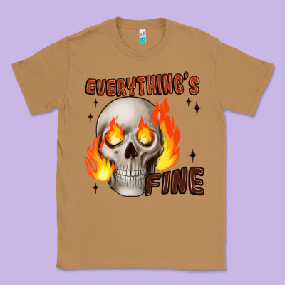 Everythings Fine Classic Tee Designed By Jahusdesignshop